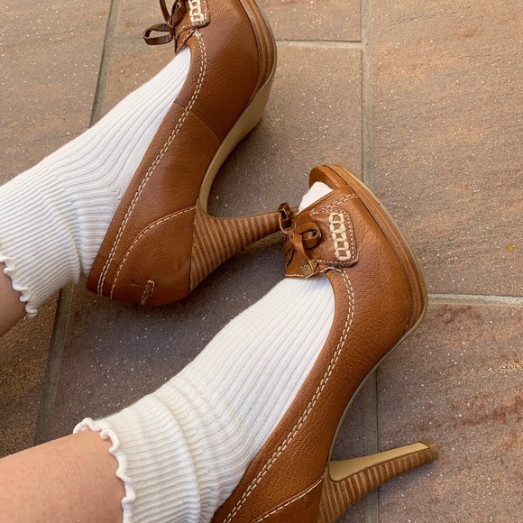 Y2K Nine West Brown Pumps - Picture 3 of 10